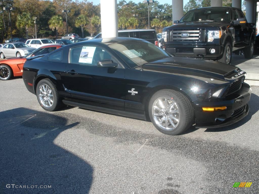 2008 Mustang Shelby GT500KR Coupe - Black / Black photo #1