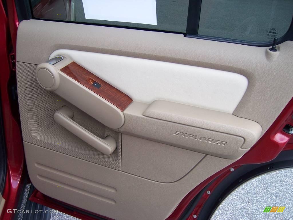 2008 Explorer Eddie Bauer - Redfire Metallic / Camel photo #12