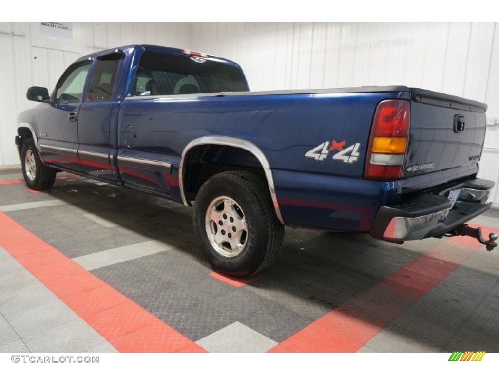 2002 Silverado 1500 LS Extended Cab 4x4 - Indigo Blue Metallic / Graphite Gray photo #11