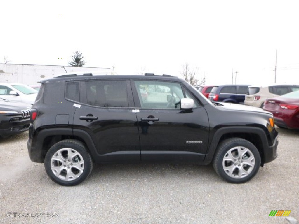 2016 Renegade Limited 4x4 - Black / Bark Brown/Ski Grey photo #8