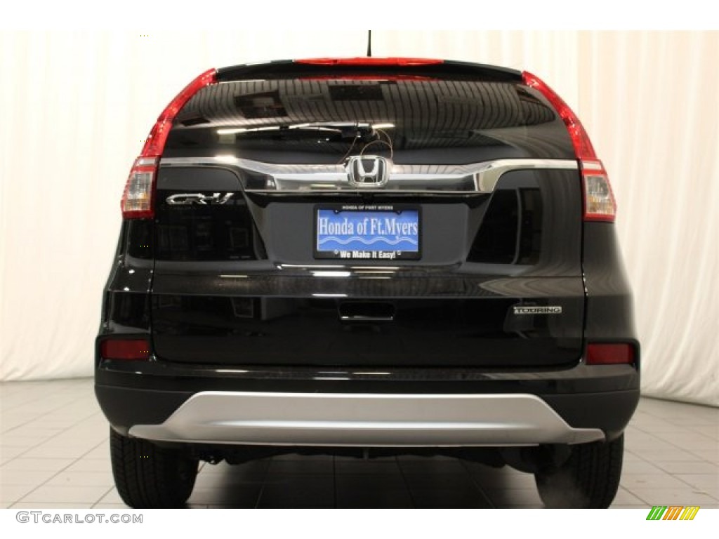2016 CR-V Touring - Crystal Black Pearl / Black photo #6