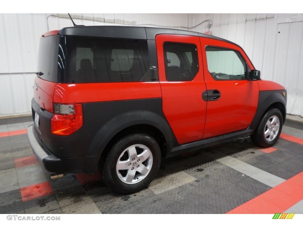 2005 Element EX AWD - Rallye Red / Black/Gray photo #7
