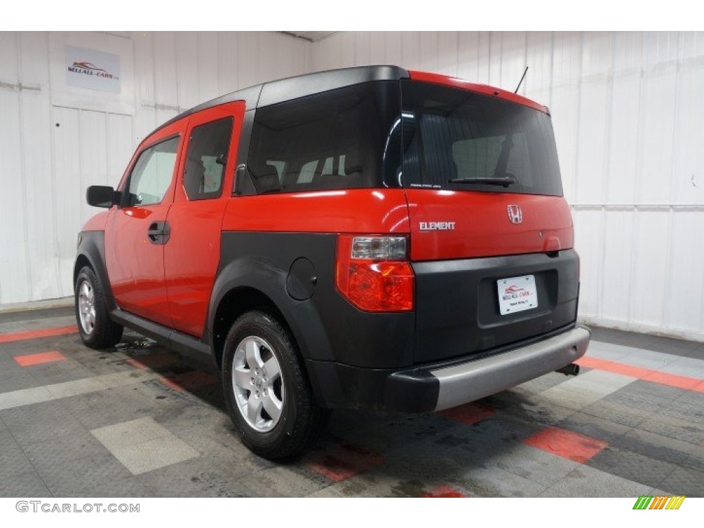 2005 Element EX AWD - Rallye Red / Black/Gray photo #10