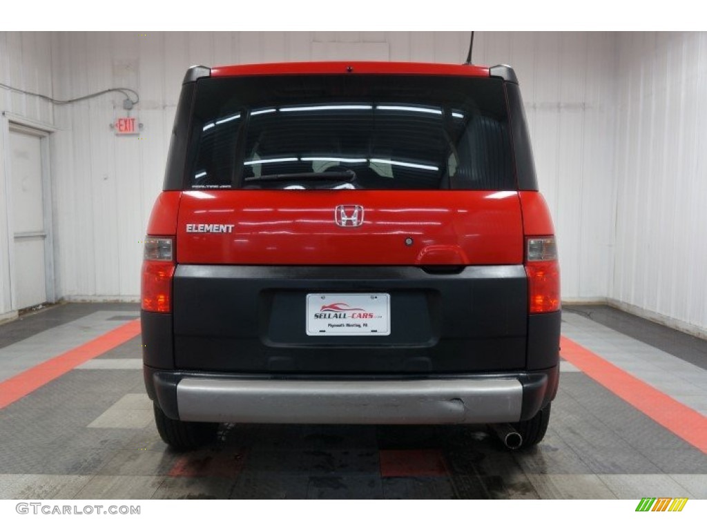 2005 Element EX AWD - Rallye Red / Black/Gray photo #99