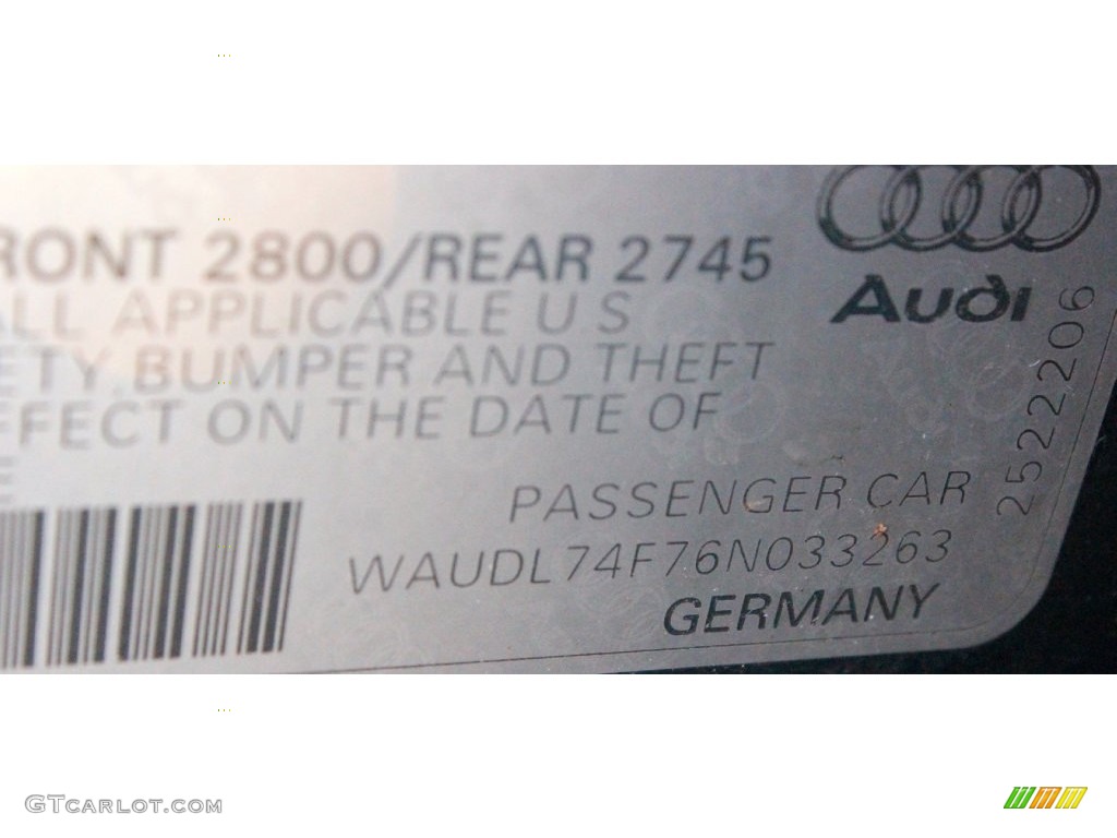 2006 A6 4.2 quattro Sedan - Night Blue Pearl / Ebony photo #46