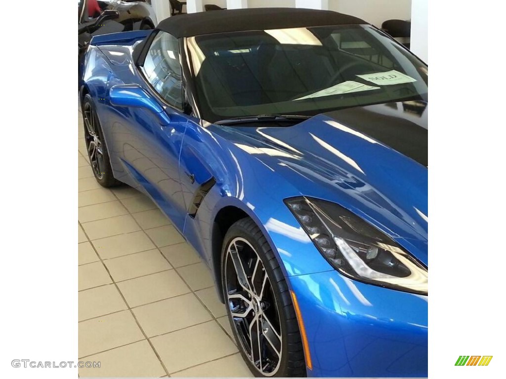 2015 Corvette Stingray Convertible - Laguna Blue Tintcoat / Jet Black photo #1