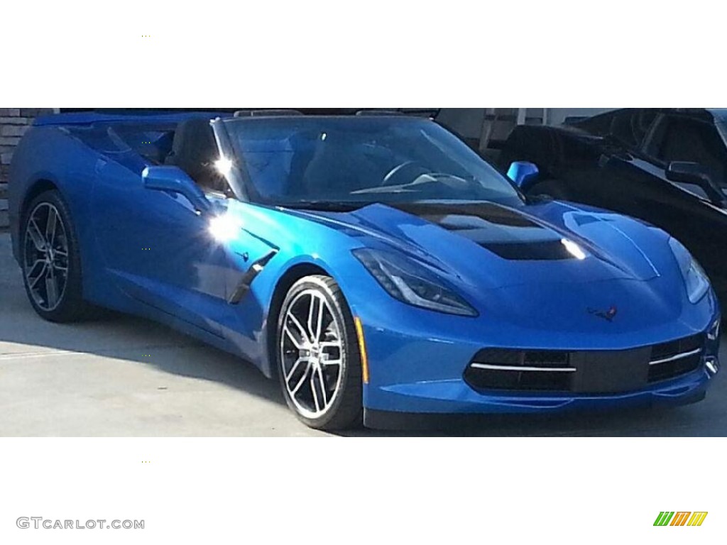 2015 Corvette Stingray Convertible - Laguna Blue Tintcoat / Jet Black photo #2