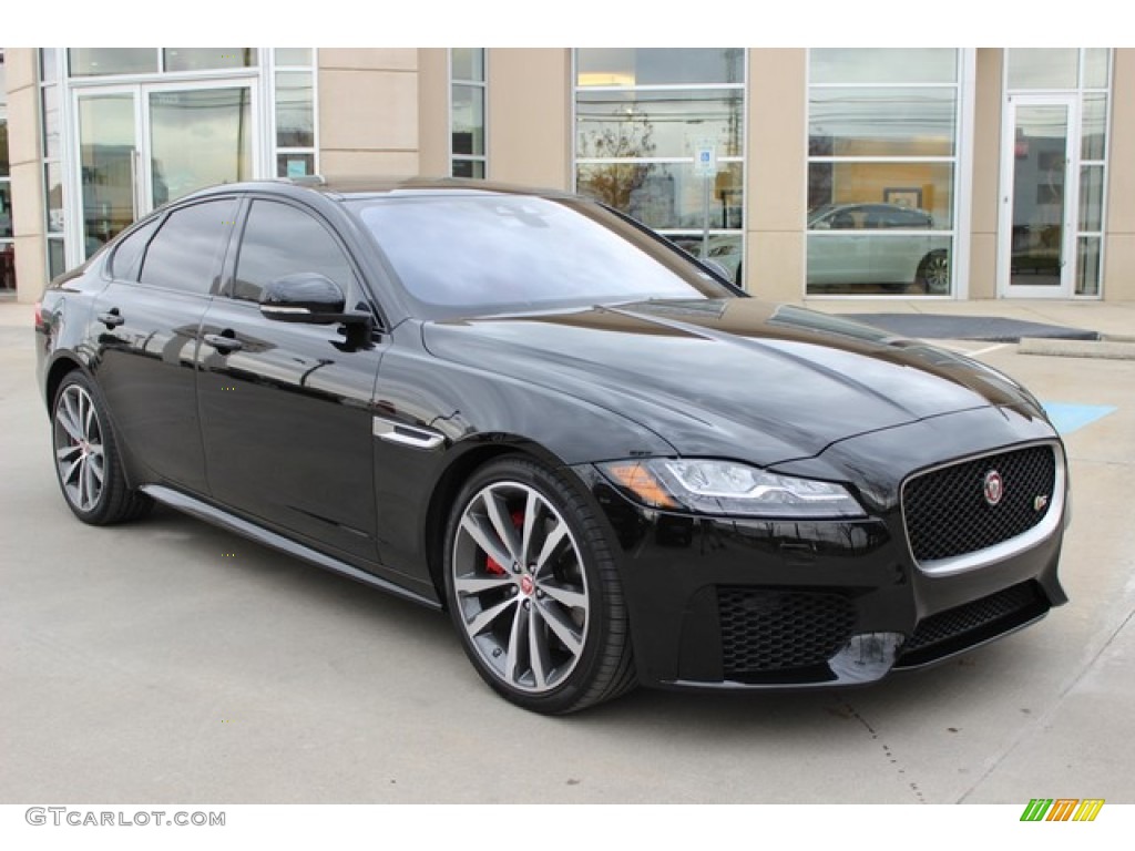 Ebony Black 2016 Jaguar XF S Exterior Photo #110252328