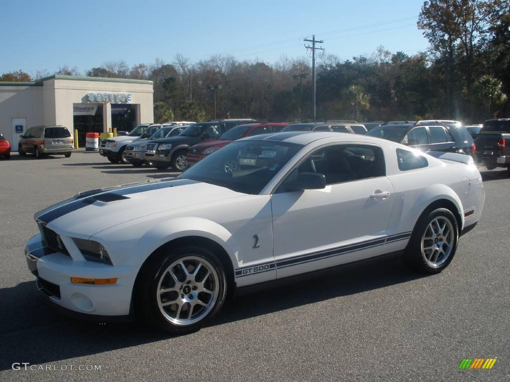 2009 Mustang Shelby GT500 Coupe - Performance White / Black/Black photo #1