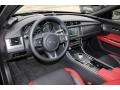 2016 Jaguar XF Jet/Red Interior Prime Interior Photo