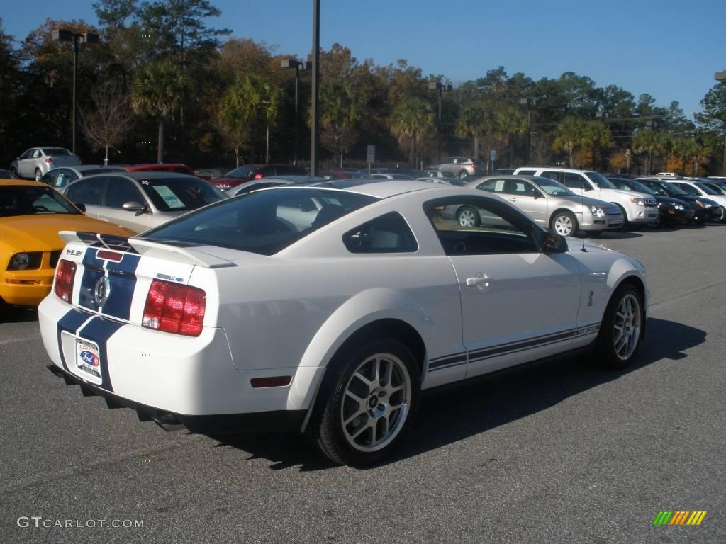 2009 Mustang Shelby GT500 Coupe - Performance White / Black/Black photo #5