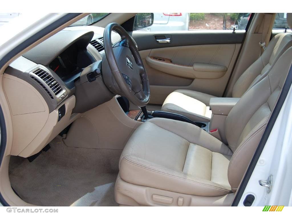 2003 Accord EX-L Sedan - Taffeta White / Ivory photo #5