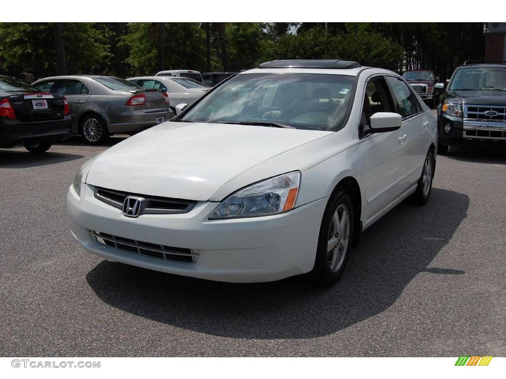 2003 Accord EX-L Sedan - Taffeta White / Ivory photo #12