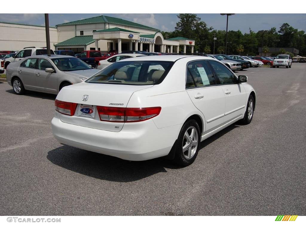 2003 Accord EX-L Sedan - Taffeta White / Ivory photo #15