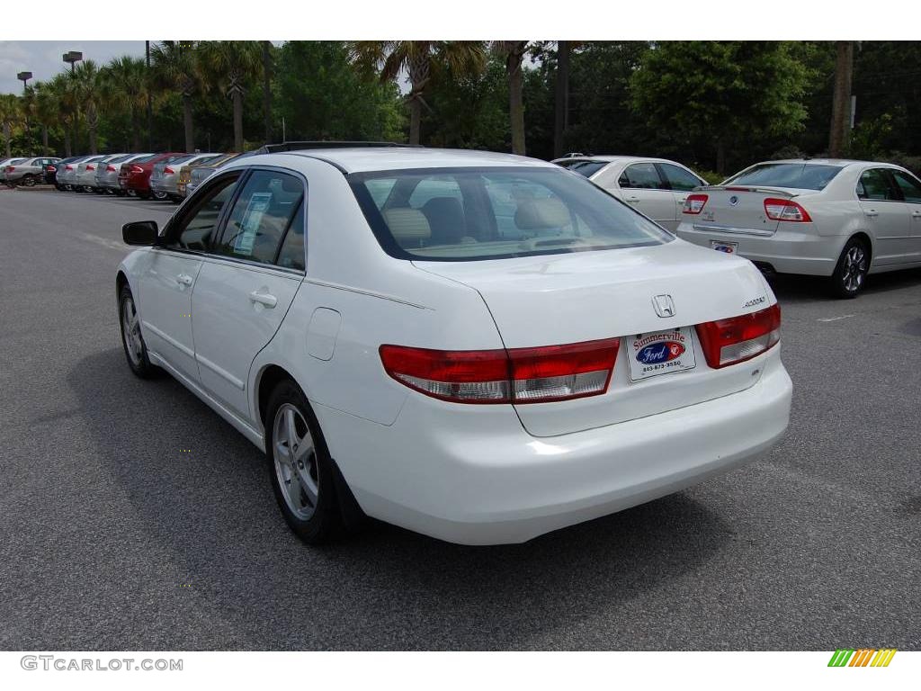 2003 Accord EX-L Sedan - Taffeta White / Ivory photo #17