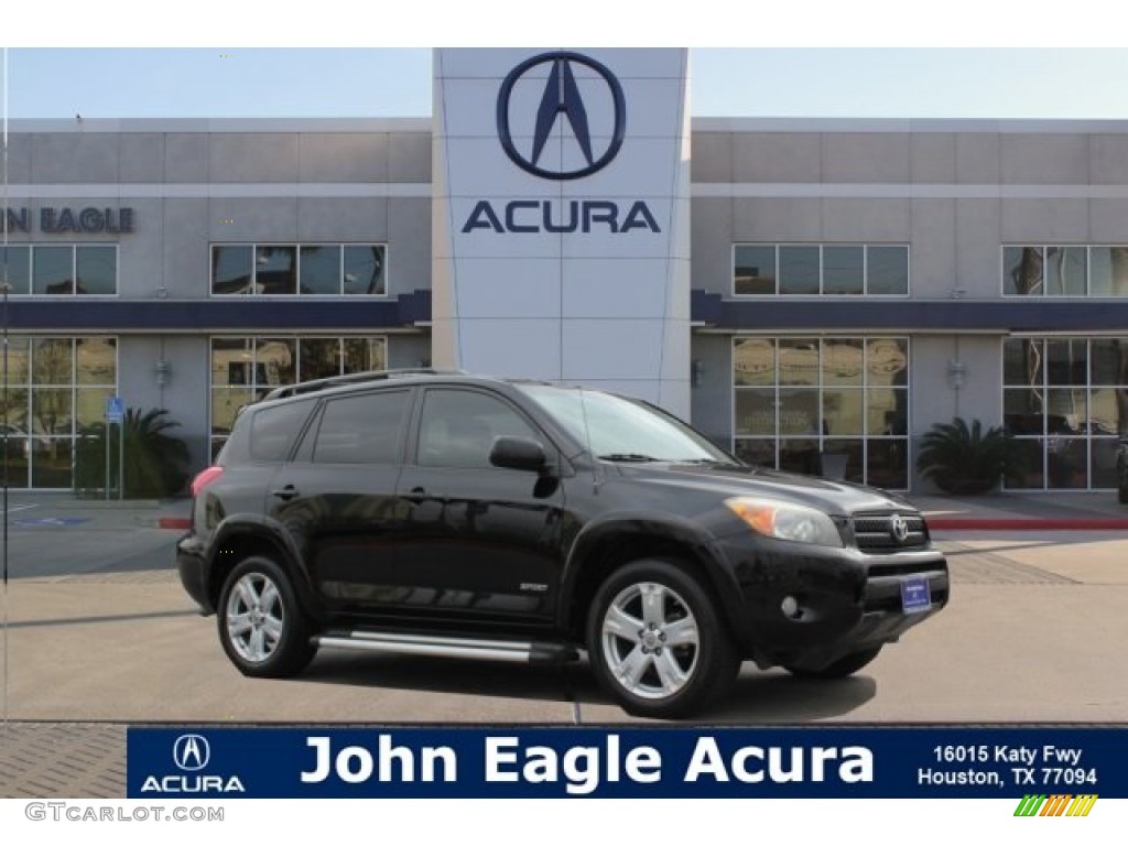 2007 RAV4 Sport - Black / Ash Gray photo #1