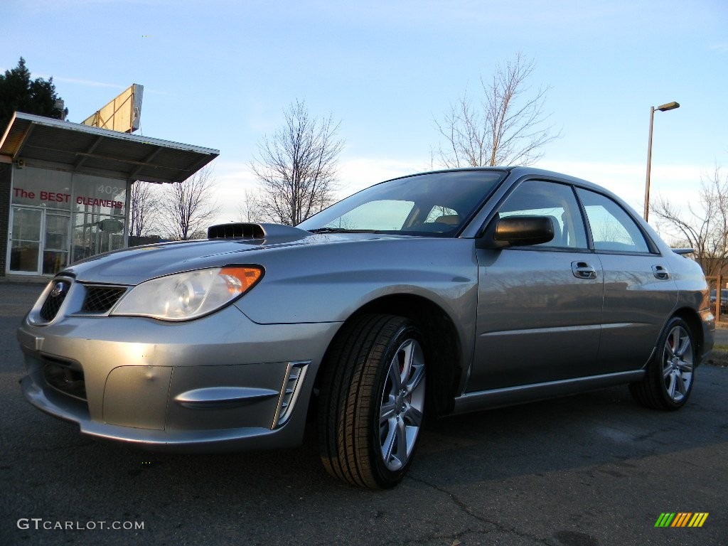 2007 Impreza WRX Sedan - Urban Gray Metallic / Anthracite Black photo #6