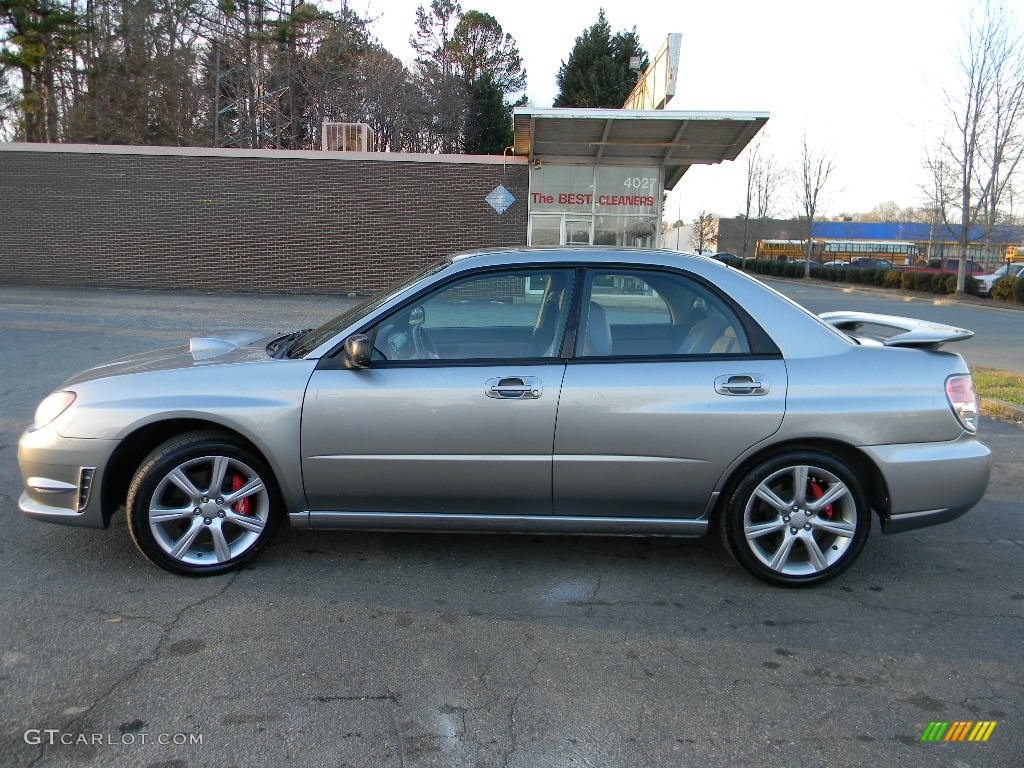 2007 Impreza WRX Sedan - Urban Gray Metallic / Anthracite Black photo #7