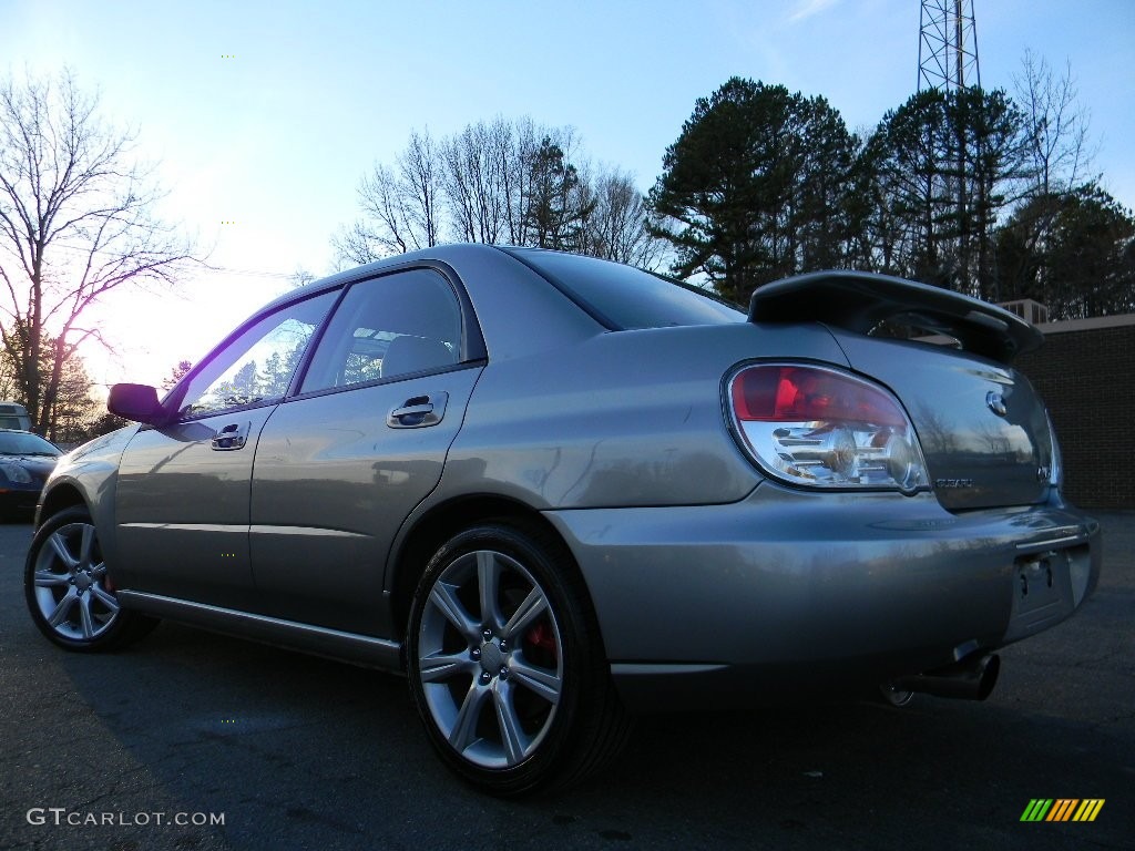 2007 Impreza WRX Sedan - Urban Gray Metallic / Anthracite Black photo #8