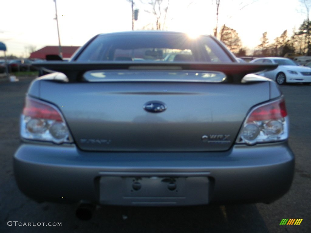 2007 Impreza WRX Sedan - Urban Gray Metallic / Anthracite Black photo #9