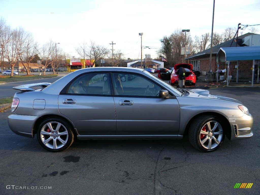2007 Impreza WRX Sedan - Urban Gray Metallic / Anthracite Black photo #11