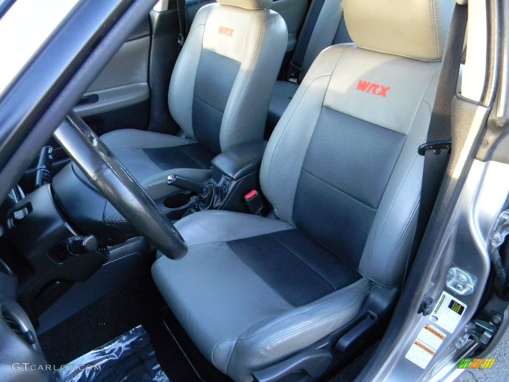 2007 Impreza WRX Sedan - Urban Gray Metallic / Anthracite Black photo #19