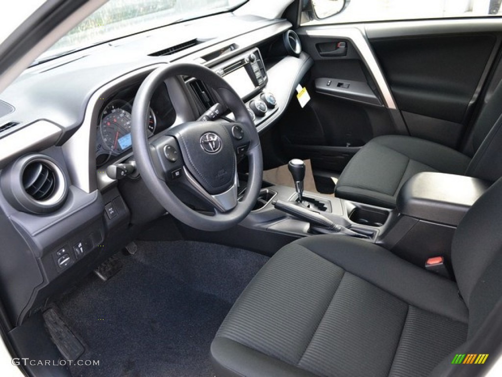 Black Interior 2016 Toyota RAV4 LE AWD Photo #110258292