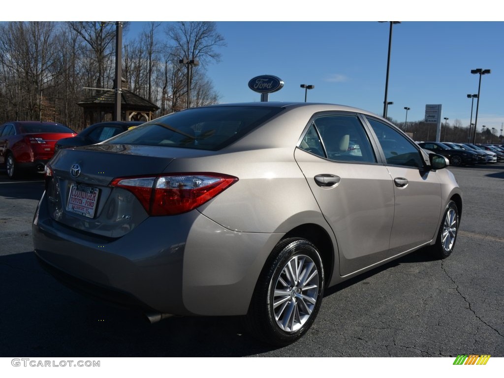 2014 Corolla LE - Brown Sugar Metallic / Ash photo #3