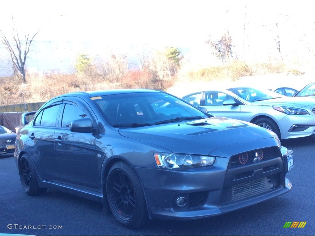 2008 Lancer Evolution GSR - Graphite Gray Pearl / Black photo #3