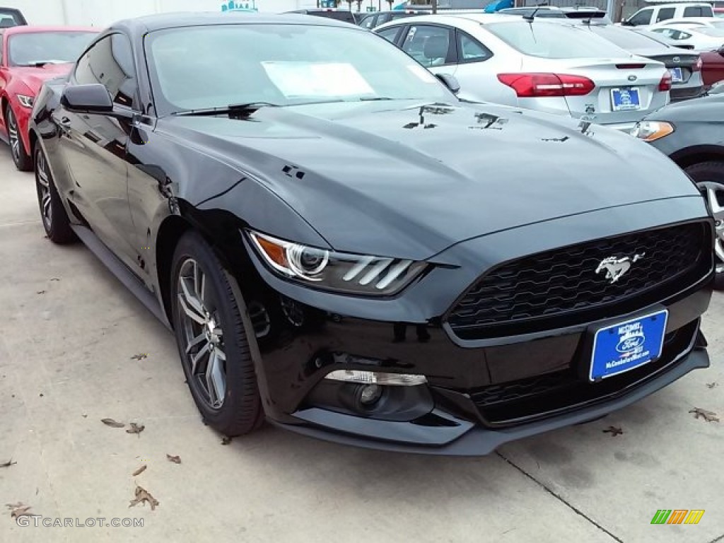 2016 Mustang EcoBoost Coupe - Shadow Black / Ebony photo #1