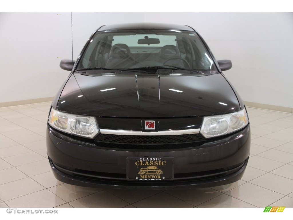 2004 ION 2 Sedan - Black Onyx / Grey photo #2