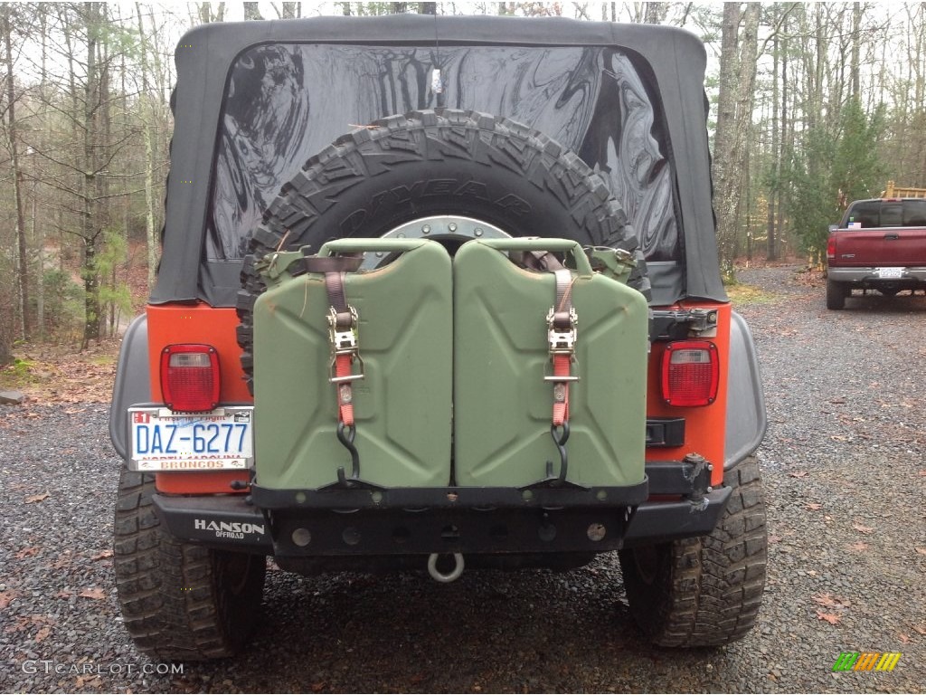 2005 Wrangler Rubicon 4x4 - Impact Orange / Dark Slate Gray photo #13