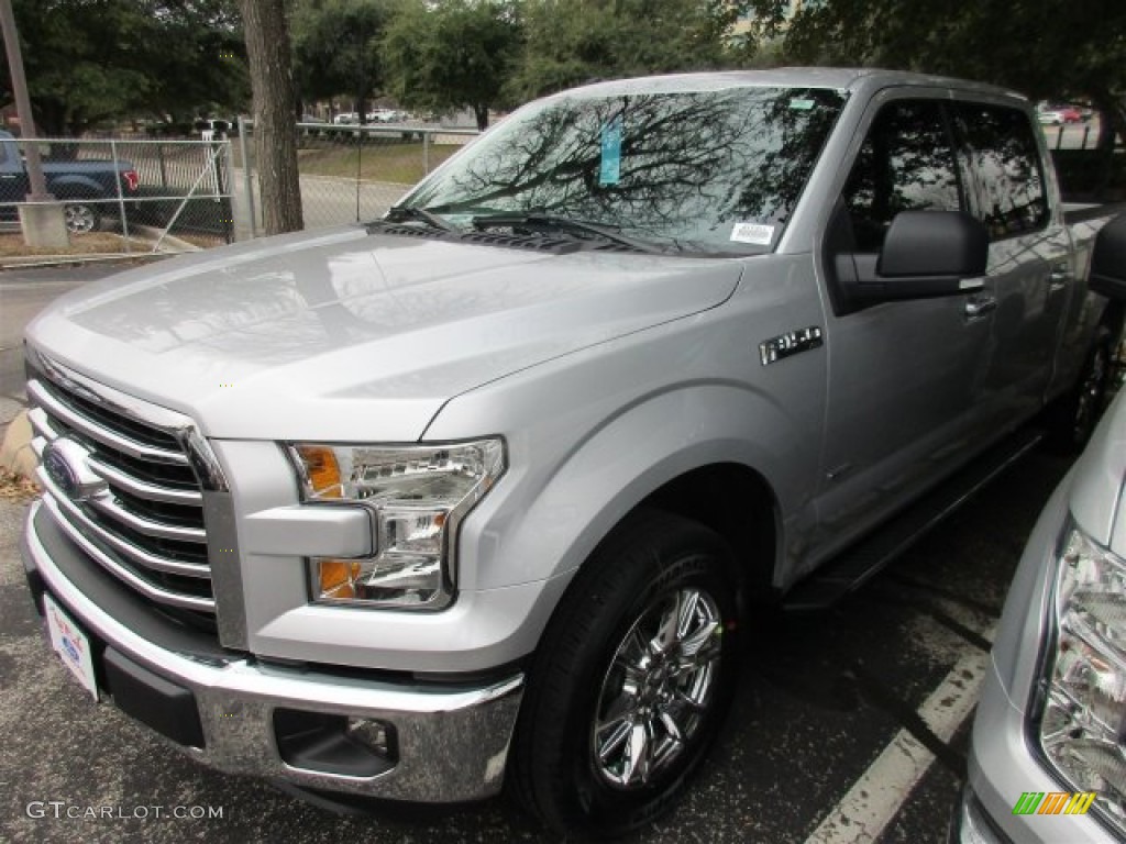 2016 F150 XLT SuperCrew - Ingot Silver / Medium Earth Gray photo #2