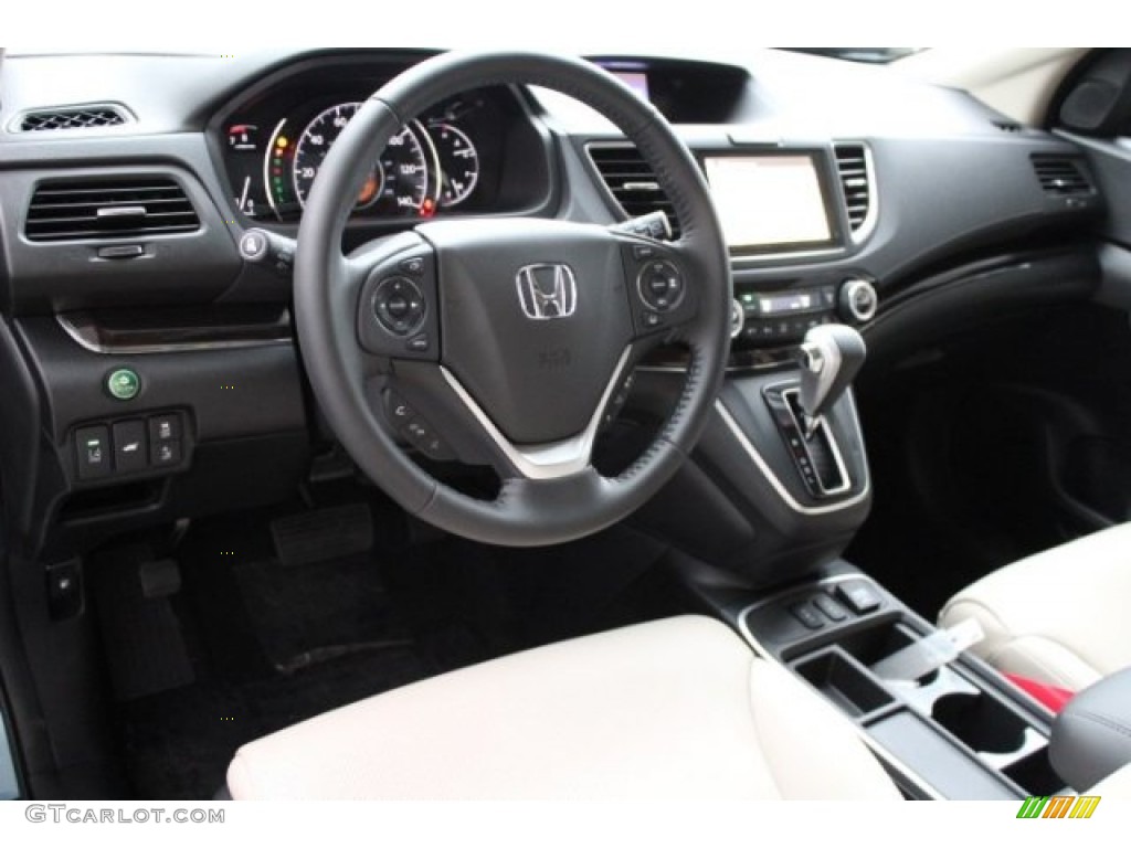 2016 CR-V Touring AWD - Mountain Air Metallic / Beige photo #10