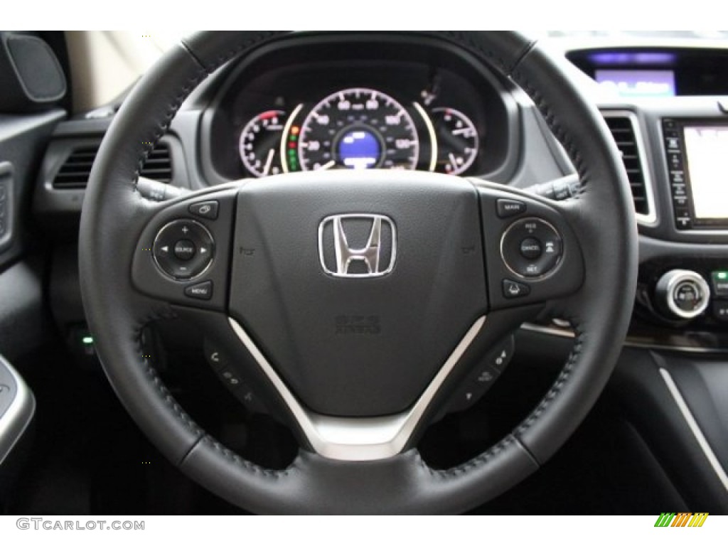 2016 CR-V Touring AWD - Mountain Air Metallic / Beige photo #11