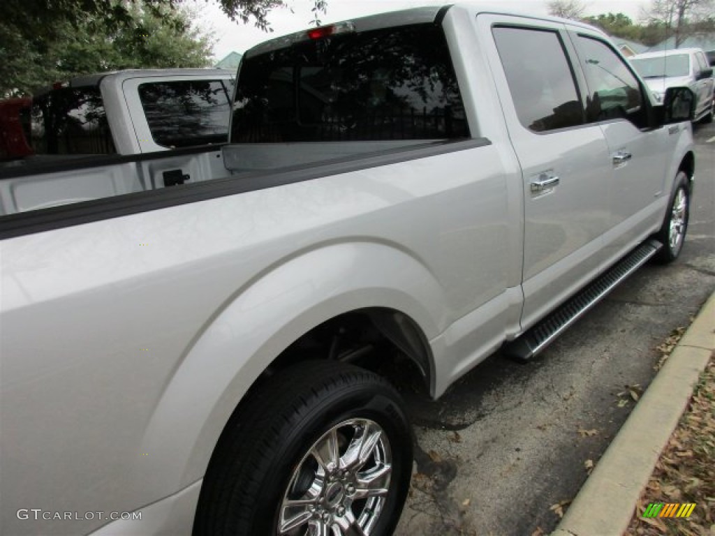 2016 F150 XLT SuperCrew - Ingot Silver / Medium Earth Gray photo #8