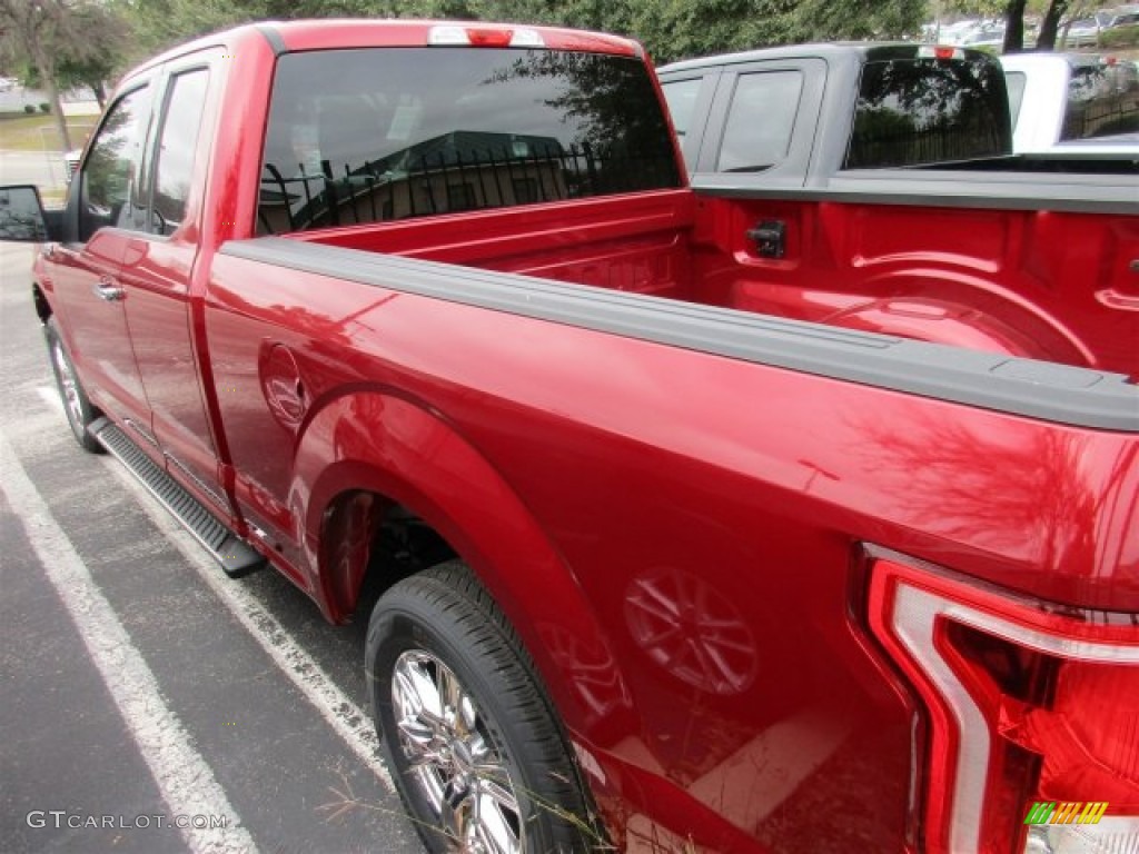 2016 F150 XLT SuperCab - Ruby Red / Medium Earth Gray photo #5