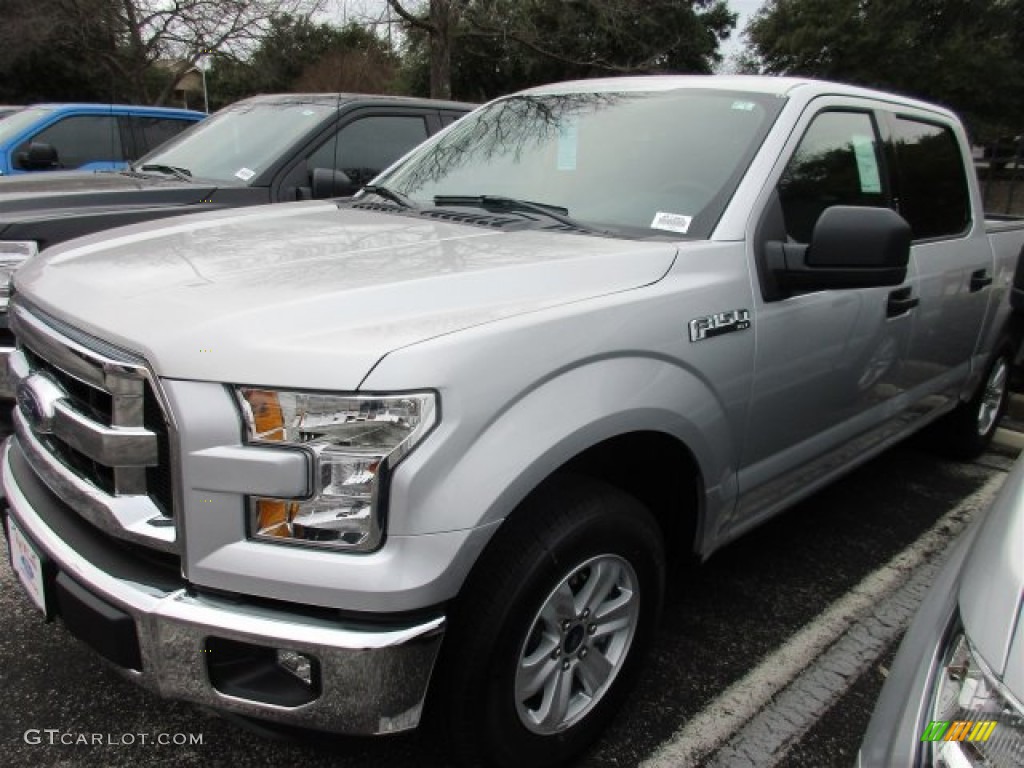 2016 F150 XLT SuperCrew - Ingot Silver / Medium Earth Gray photo #2