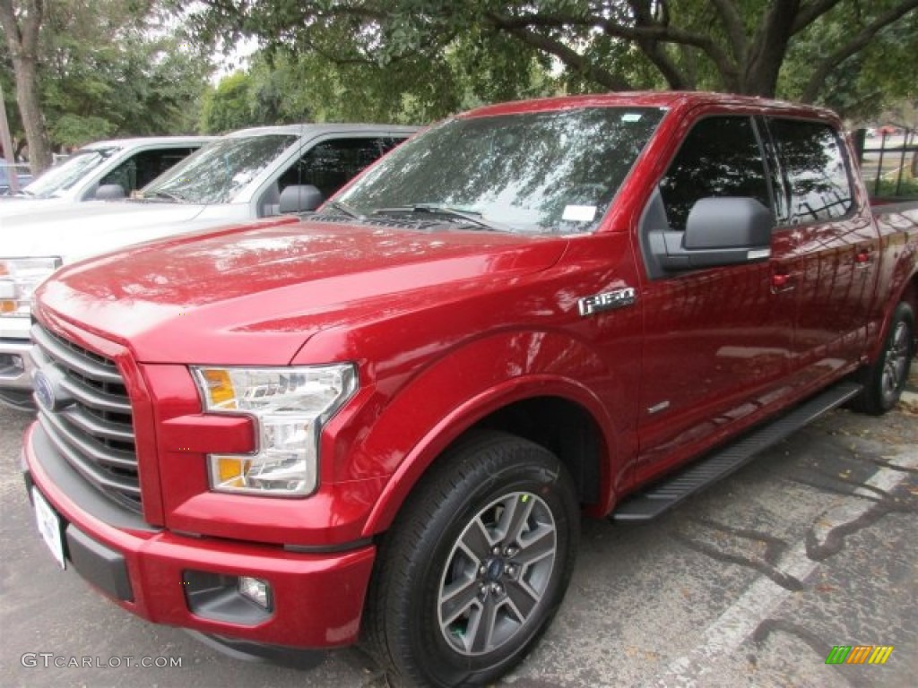 2016 F150 XLT SuperCrew - Ruby Red / Black photo #2