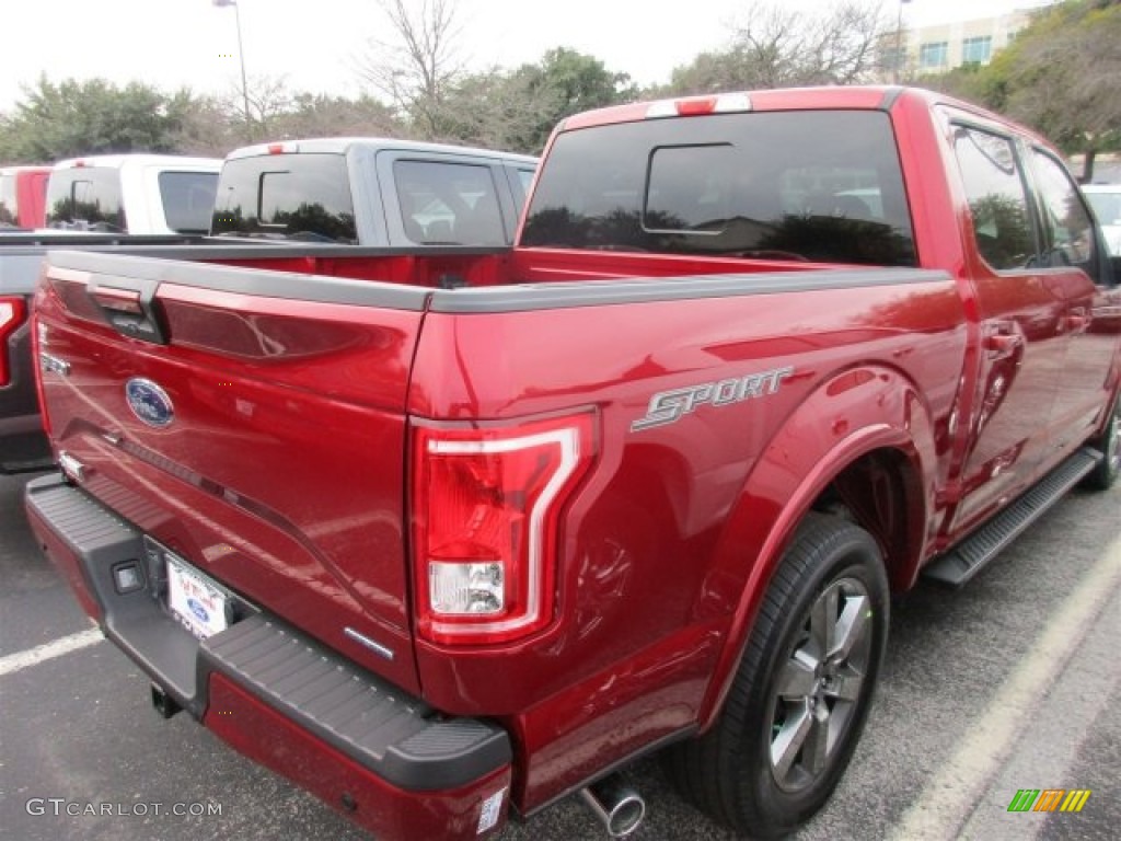 2016 F150 XLT SuperCrew - Ruby Red / Black photo #8