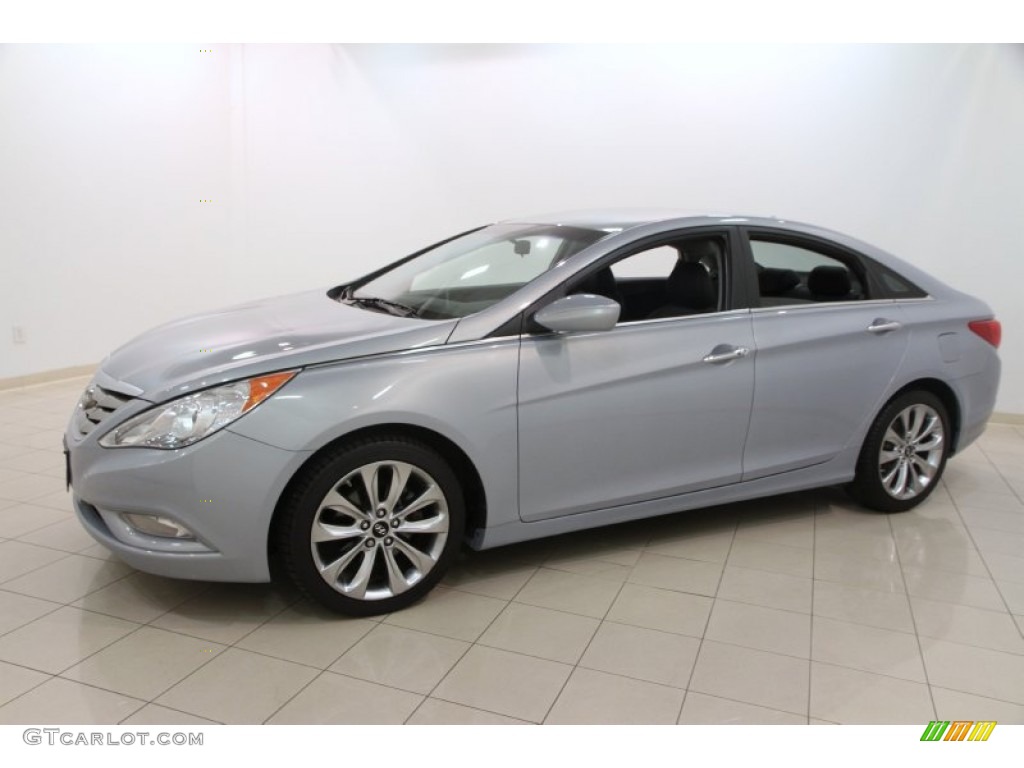 2011 Sonata SE - Iridescent Silver Blue Metallic / Black photo #3