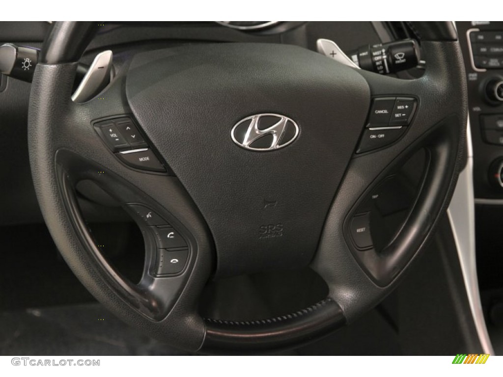 2011 Sonata SE - Iridescent Silver Blue Metallic / Black photo #6
