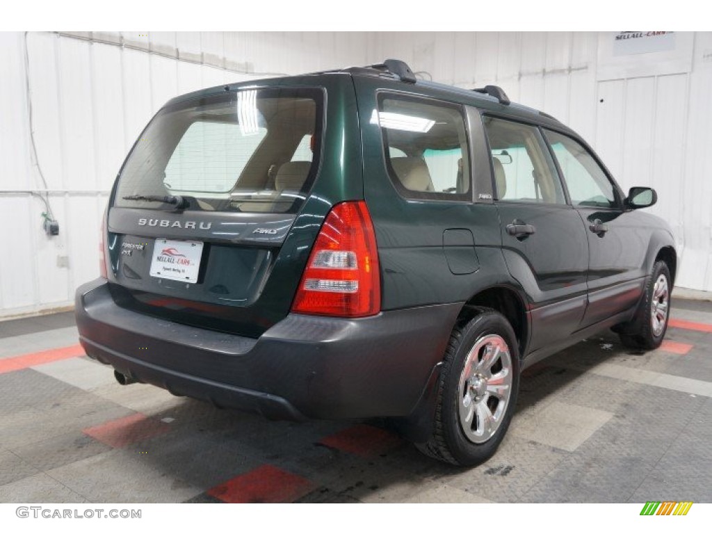 2003 Forester 2.5 X - Woodland Green Pearl / Beige photo #8