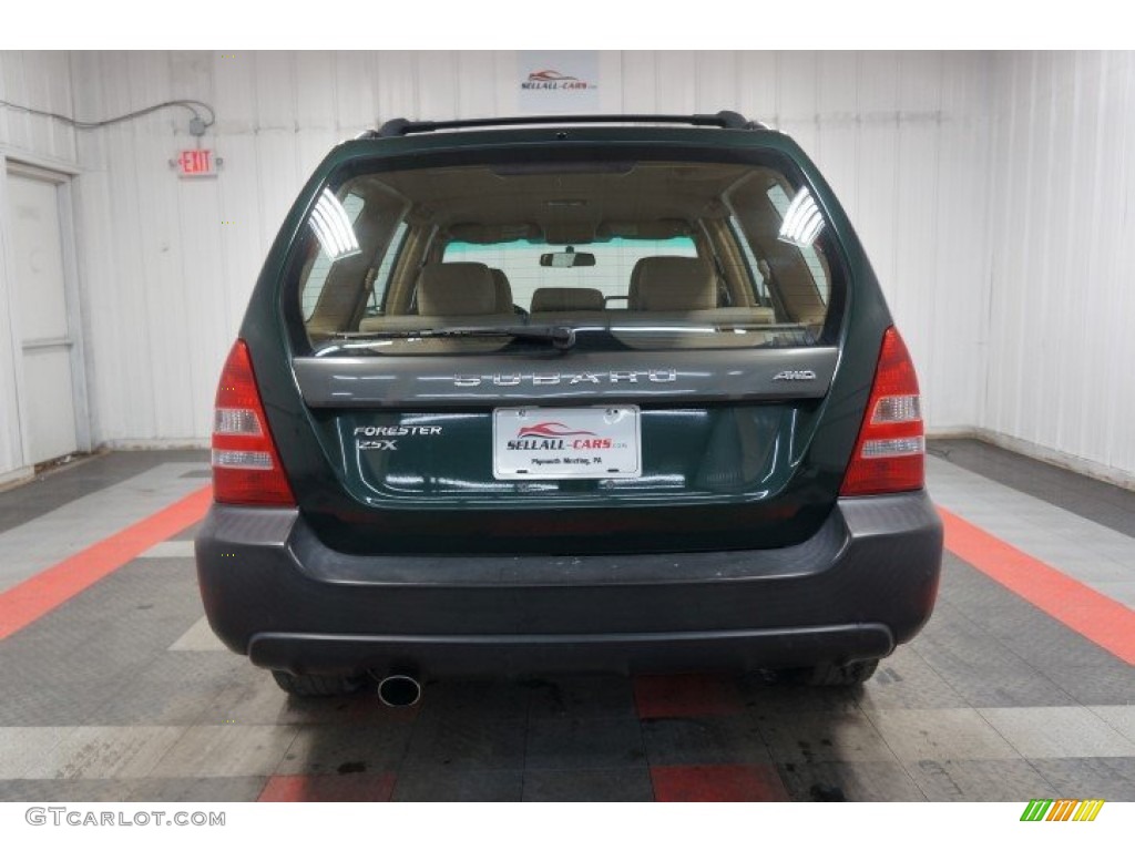 2003 Forester 2.5 X - Woodland Green Pearl / Beige photo #9