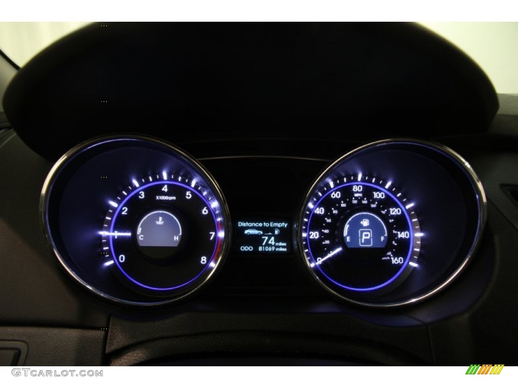 2011 Sonata SE - Iridescent Silver Blue Metallic / Black photo #7