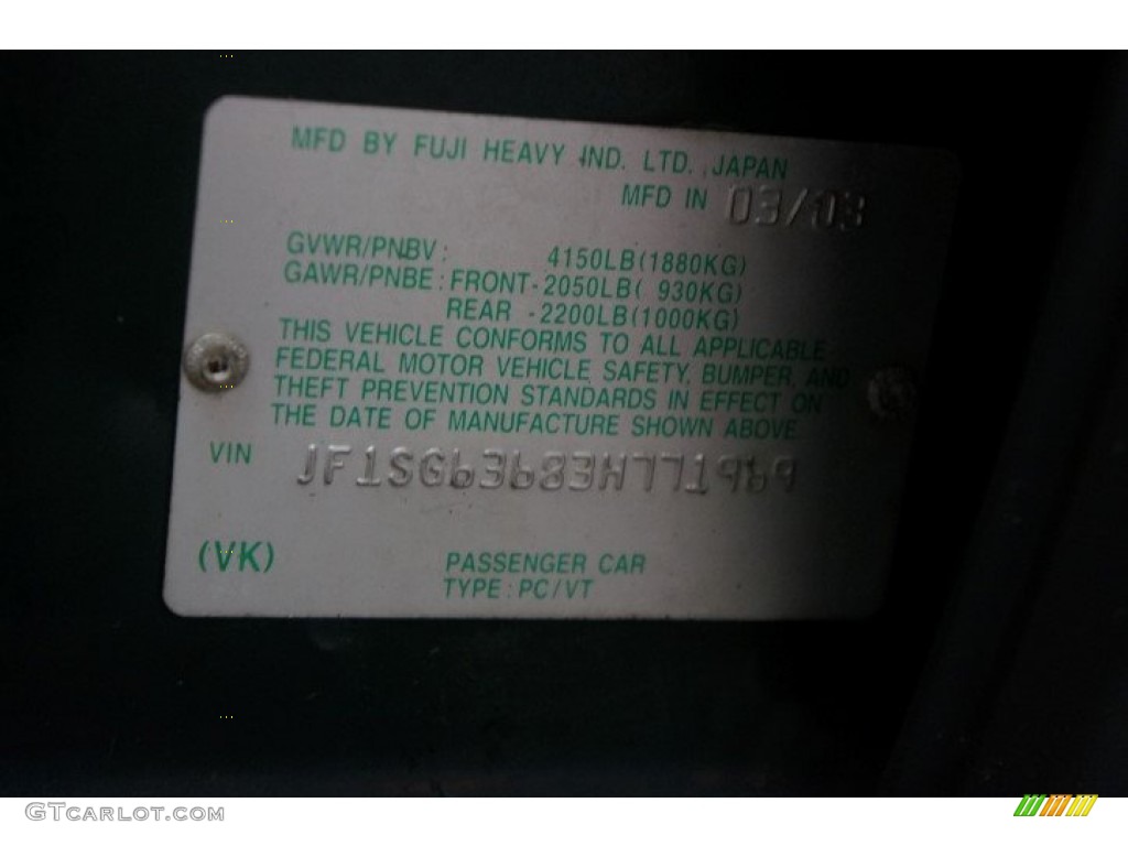 2003 Forester 2.5 X - Woodland Green Pearl / Beige photo #14