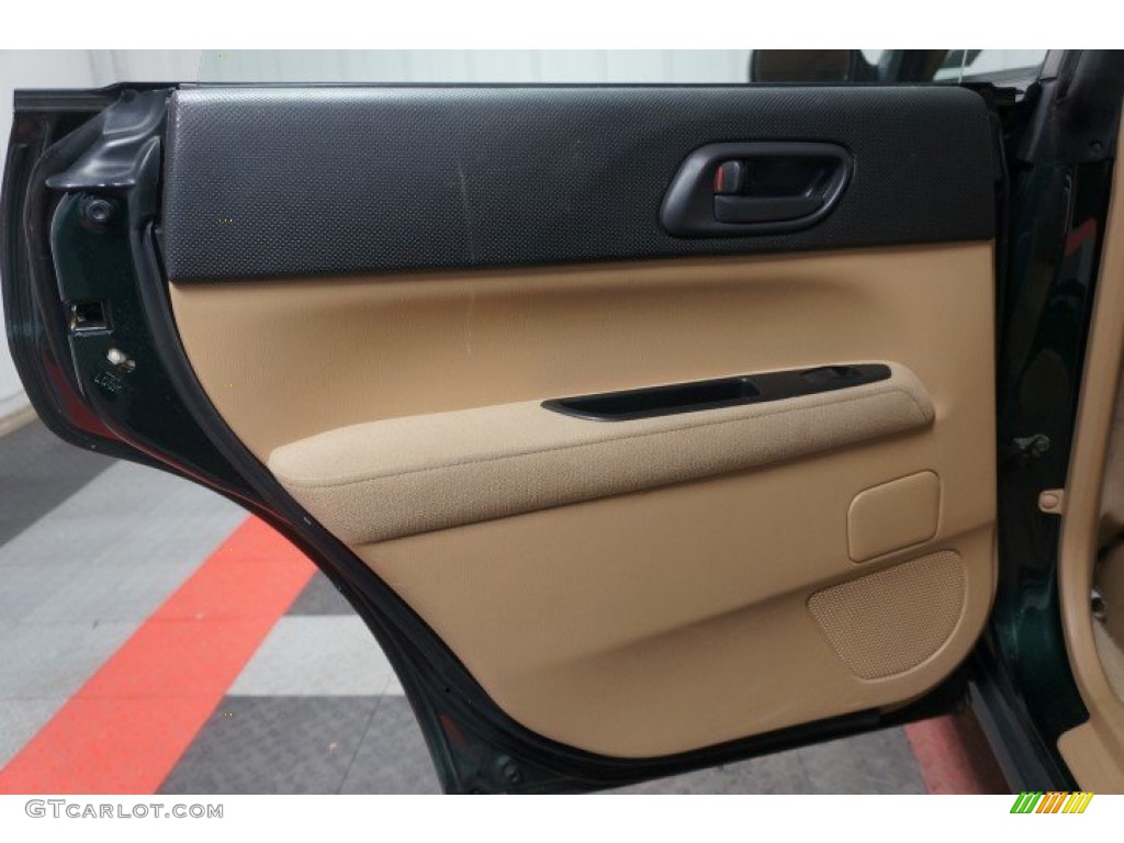 2003 Forester 2.5 X - Woodland Green Pearl / Beige photo #15