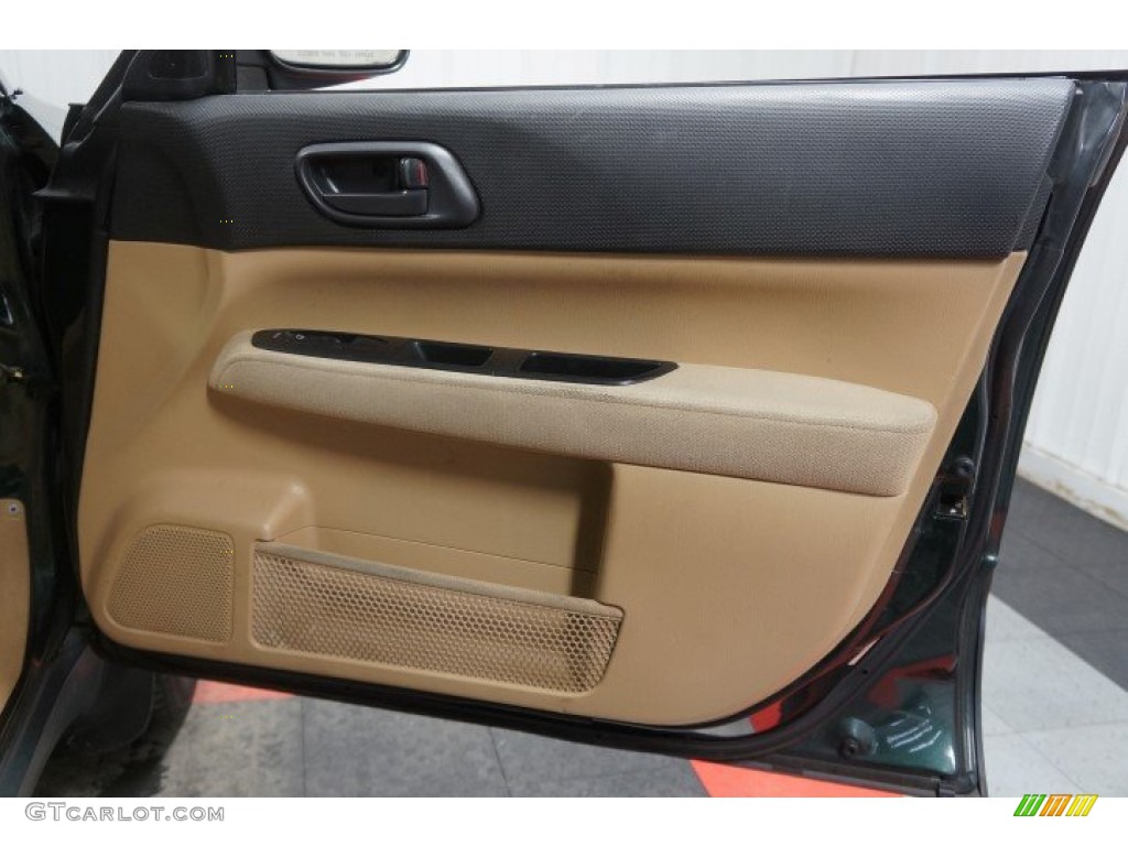 2003 Forester 2.5 X - Woodland Green Pearl / Beige photo #17