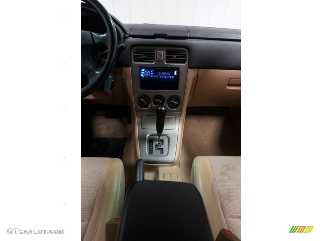 2003 Forester 2.5 X - Woodland Green Pearl / Beige photo #31
