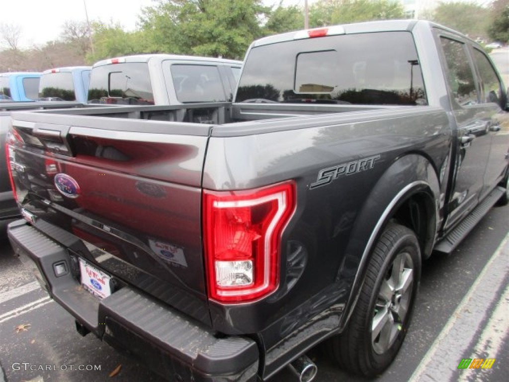 2016 F150 XLT SuperCrew - Magnetic / Black photo #9